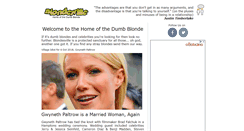 Desktop Screenshot of blondesville.com
