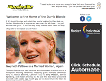 Tablet Screenshot of blondesville.com
